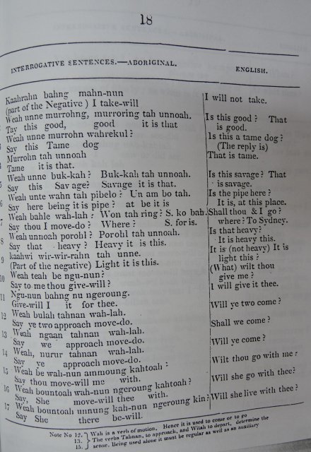 Dialect: Threlkeld c1827, Interrogative sentences p18